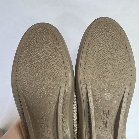 NEW Arcopedico Sz 43/10 Womens Tan Knit Mesh Slip On Loafers Sock Shoes Anatomic - Picture 9 of 15